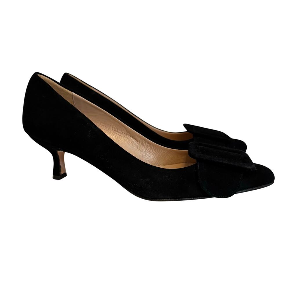 Andrea Carrano Kitten Heeled Pumps Black 5/5.5